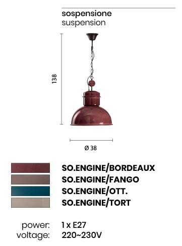 ONDALUCE SOSPENSIONE ENGINE FANGO - immagine 3