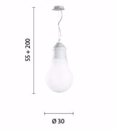 ONDALUCE SOSP MAT BIANCO - immagine 3